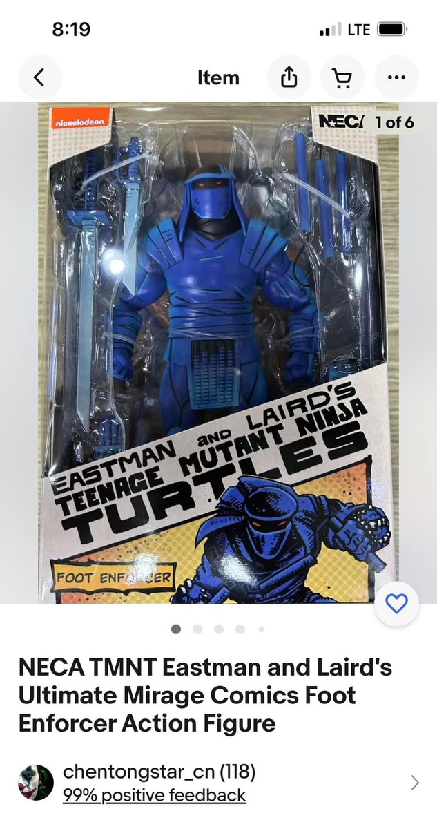 NinjaTurtleLair's tweet photo. NECA Toys Foot Enforcer spotted on EBay. Should be hitting the USA soon. Preorder now! ($39.99)
- https://t.co/xCS5Q6cA0r
Get FREE SHIPPING when you buy 2 with code FREESHIP59 at checkout.
#TurtleLair #MirageComics #necatoys
#teenagemutantninjaturtles #necaturtlelair https://t.co/5lTSHKKlix