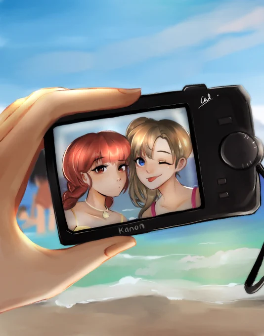 Summer memories  - -  clipstudio paint #cspcontest36