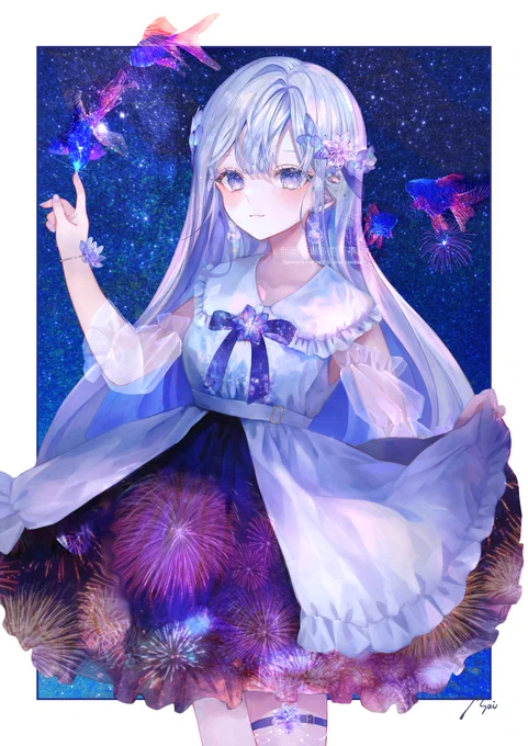 #今月描いたイラストを晒そう  涼しげ