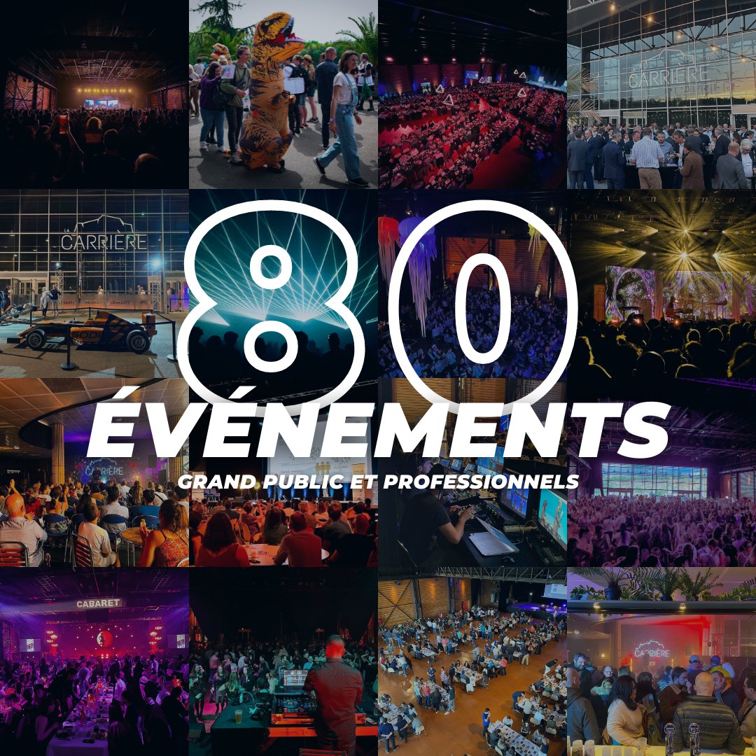 On fait le bilan, calmement ? 😎

Cette année, nous avons accueilli plus de 80 événements au cœur de La Carrière !🔥

👉🏻 Que ce soit pour un rdv grand public ou un événement professionnel, nos espaces s'adaptent à vos envies, pour que chaque événement soit unique, à votre image !
