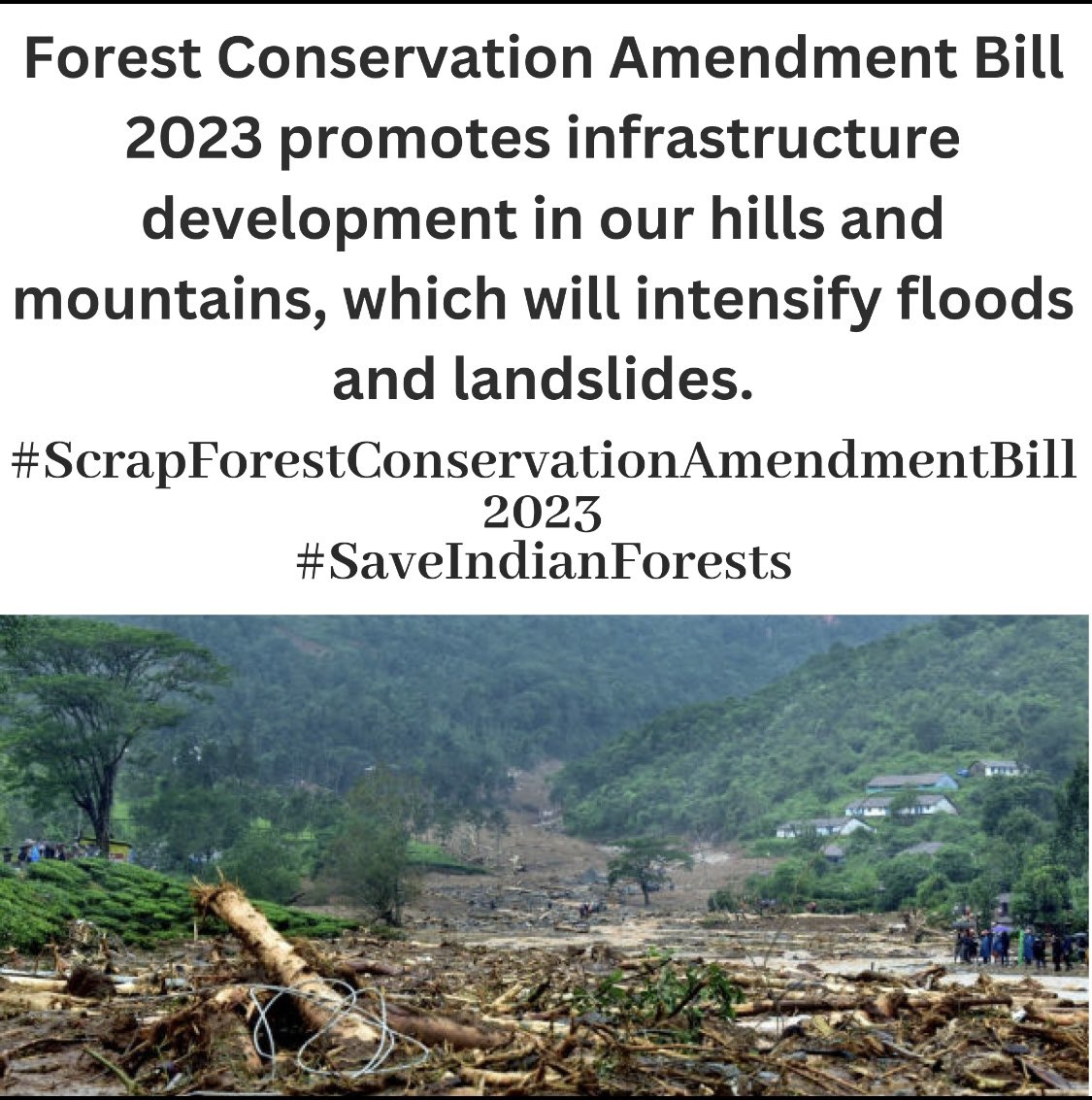 Citizens urge Rajya Sabha MPs not to pass FCA amendment bill that is making radical changes to India’s 43 year old Forest Conservation Act & which is giving Central govt unchecked powers to divert forest land for any purpose as they want
#SaveIndianForests #WithdrawFCAbill2023
