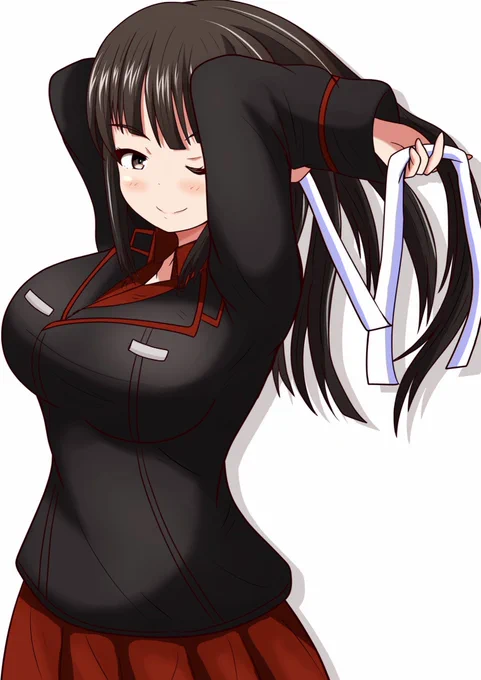 若かりしき日の家元を描きたくなる性分です。2人の母ですからね。 改めて、家元おめでとうございます #西住しほ生誕祭2023 #西住しほ生誕祭