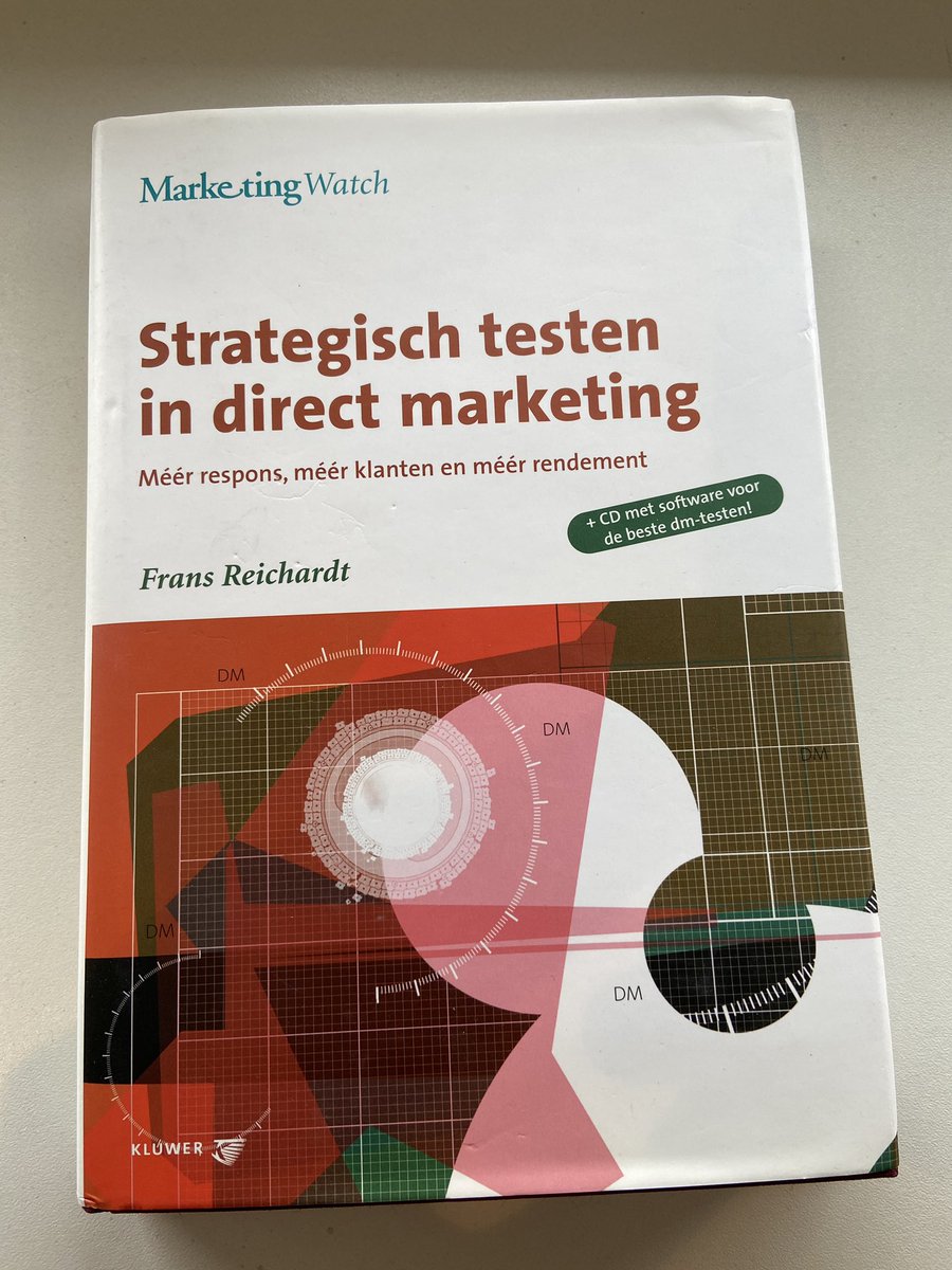 De kamer aan het opruimen. Even terug naar 2013. Strategisch testen in direct marketing, momenteel actueler dan ooit. DM werkt! Met dank aan <a href="/FransReichardt/">Frans Reichardt</a> #dm #marketing #travel