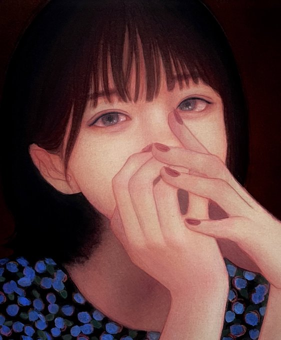 「covering mouth flower」 illustration images(Latest)