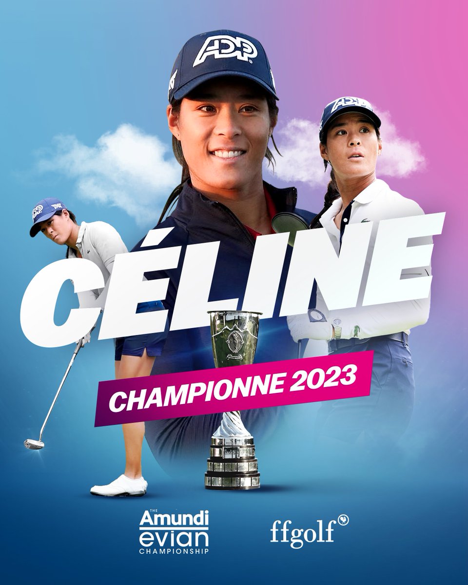 🏆 Céline est VAINQUEUR DE MAJEUR ! 🇫🇷
Au terme d'un tournoi maîtrisé de bout en bout, Céline Boutier remporte The Amundi Evian Championship 2023. Son premier Grand Chelem en carrière, devant son public, à la maison !
Toutes nos félicitations <a href="/celineboutier/">Céline Boutier</a> 👏🥳
<a href="/EvianChamp/">The Amundi Evian Championship</a>