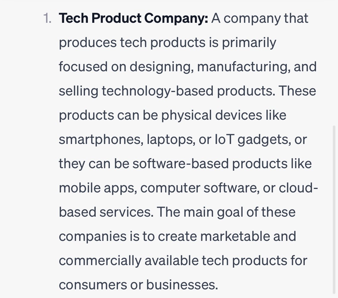 rjv_im's tweet image. As we are entering an era where companies are building products and at the same time selling the tech behind their products so that others can build products too. It’s important to understand difference before building a hybrid. #techproduct 

Credit to #chatgpt for summarizing.