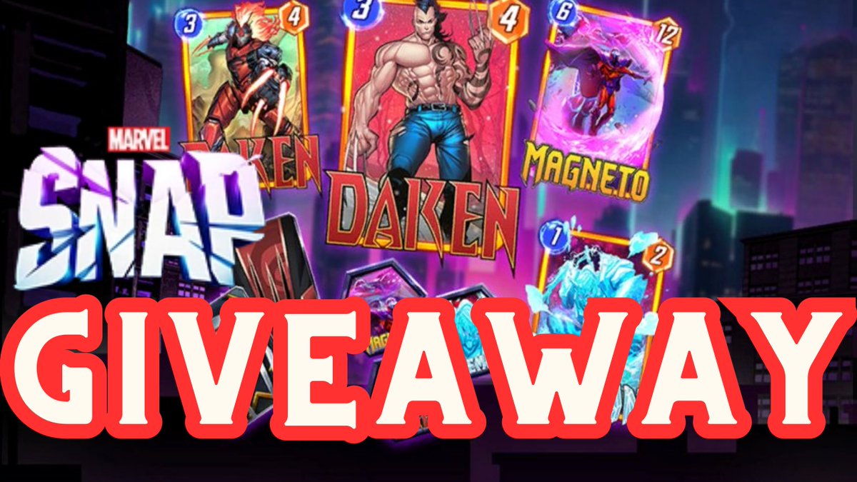 🔥SEASON PASS GIVEAWAY‼️
5x Daken Season Pass + 3x <a href="/MarvelSnapZone/">DotGG</a>  Premium + GRAND PRIZE: $75 Death becomes Her Bundle! +1 MORE Season Pass every 200 YouTube subs! 
✅Sub on YouTube (tinyurl.com/mtekhvd8)
✅Follow/Like/RT
✅Reply: Which Snap Creator on the Pod?
More Below!⬇️