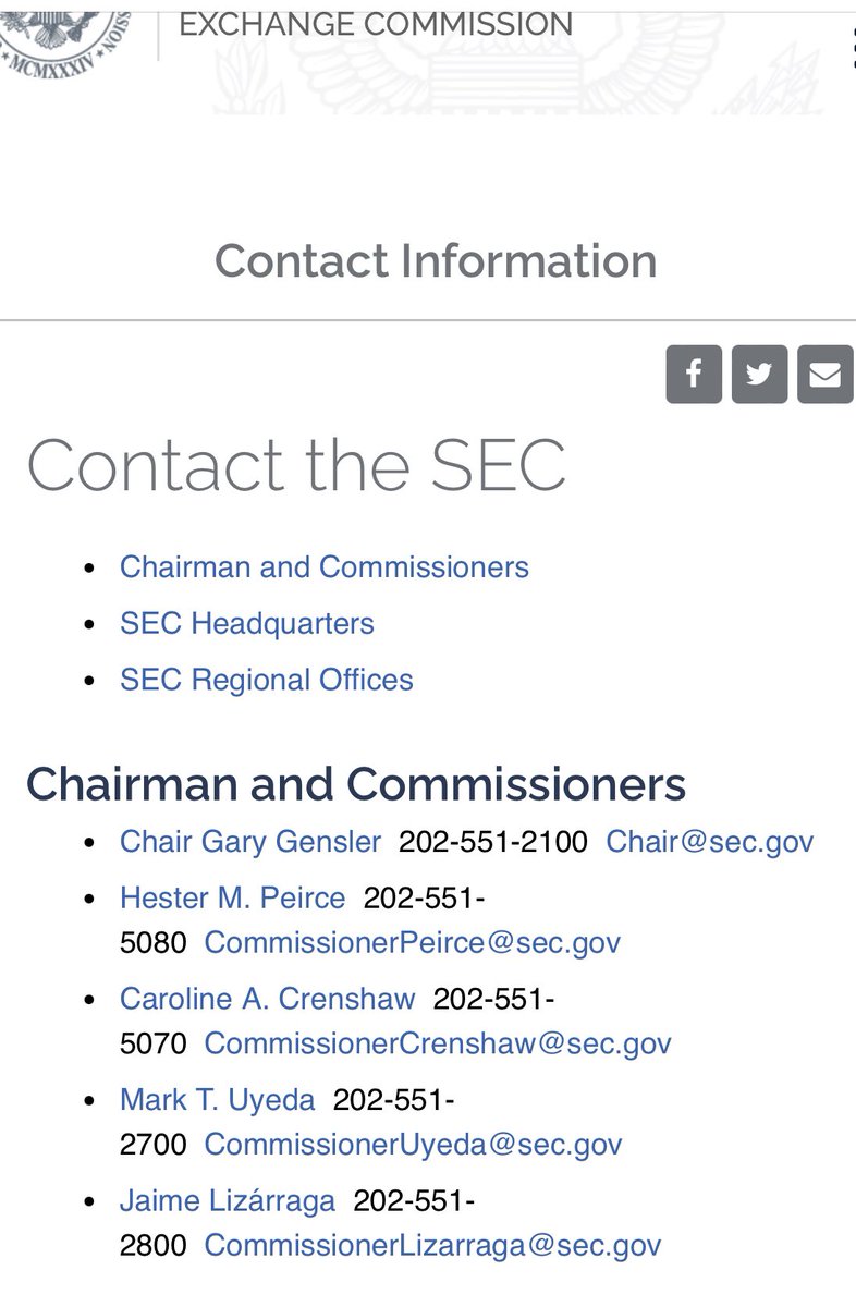 robert85803457's tweet photo. Good morning, I am just emailing some commissioners at the SEC and asking why the threshold security list exceptions apply to AMC and other stocks. 800 days overstock months on GME and AMC. #amc #AMCAPES #AMCNOTLEAVING 
https://t.co/vaxeAYKPCG https://t.co/SQBP1BGXBS