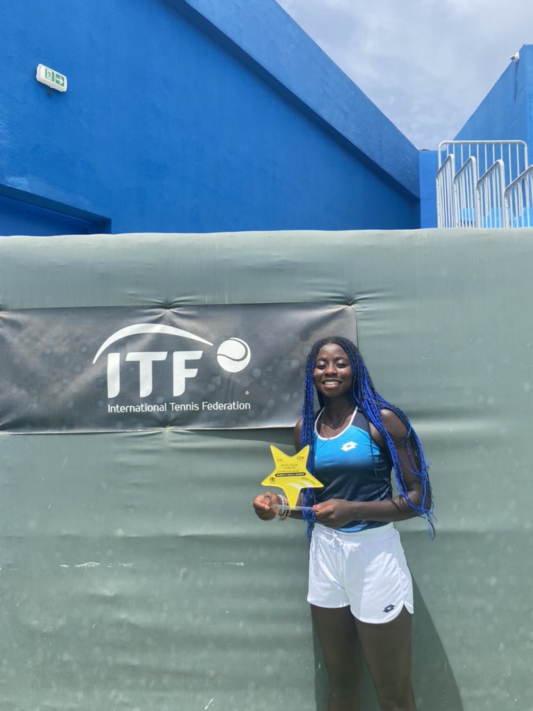 You know what they say … HARDWORK DOES PAY OFF !! 
MY FIRST PRO TITLE W15 and not the last !!
<a href="/OlympicsKe/">TeamKenya</a> <a href="/tennis_kenya/">Tennis Kenya</a>