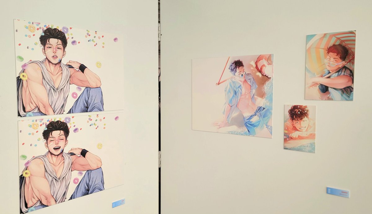 rice_jabgog's tweet image. 두번째 관람 
너무너무 좋아서 계속 한참 보고있게 만들었던 부분들♡
파랑파랑한 태섭이들이 햇빛을 잔뜩 받아서 정말 예뻤어요ㅠㅡㅠ♡
슈퍼스타에서 파파라치 일상 모습까지 이어지던 흐름도 너무 좋았구요

#송태섭생일전시회
#THE_FIRST
#더퍼스트
#여긴_태섭군의_미술관입니다