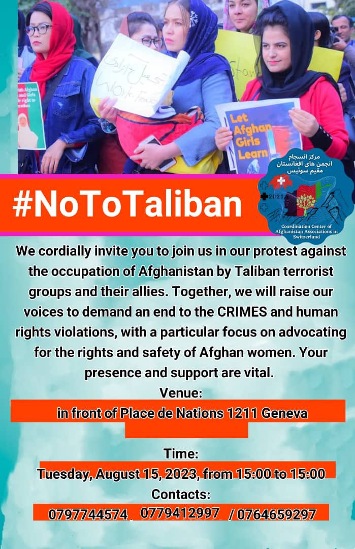 SimaNoori1's tweet photo. همه با هم برای تظاهرات ۱۵ آگوست روز سیاه برای افغانستان
نه به طالبان
#DoNotRecognizeTaliban https://t.co/RTxSyVuFbJ