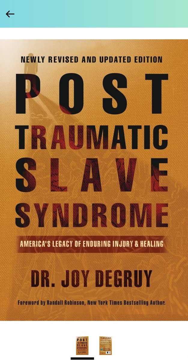 <a href="/moniqueruffin/">moniqueruffin</a> <a href="/Joe__Bassey/">Typical African</a> This trauma we are carrying is explained through understanding Epigenetics, Adaptive and Survival Behaviors. 

Dr. Joy Degruy teaches PTSS Post Traumatic Slave Syndrome and how to heal from Generational Trauma. More about Dr. Joy can be found on her YouTube Channel.