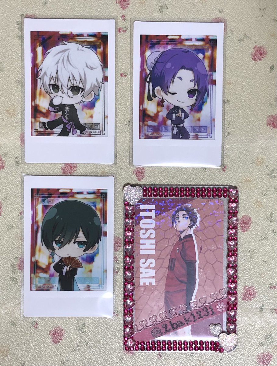 ♡譲渡♡
ブルーロック ちゃいな！チェキ

♡譲♡
凪 玲王 凛 各1

♡求♡
定価(550)（＋送料）

異種▶冴 
との交換◎

お気軽にお声掛けください☻♡