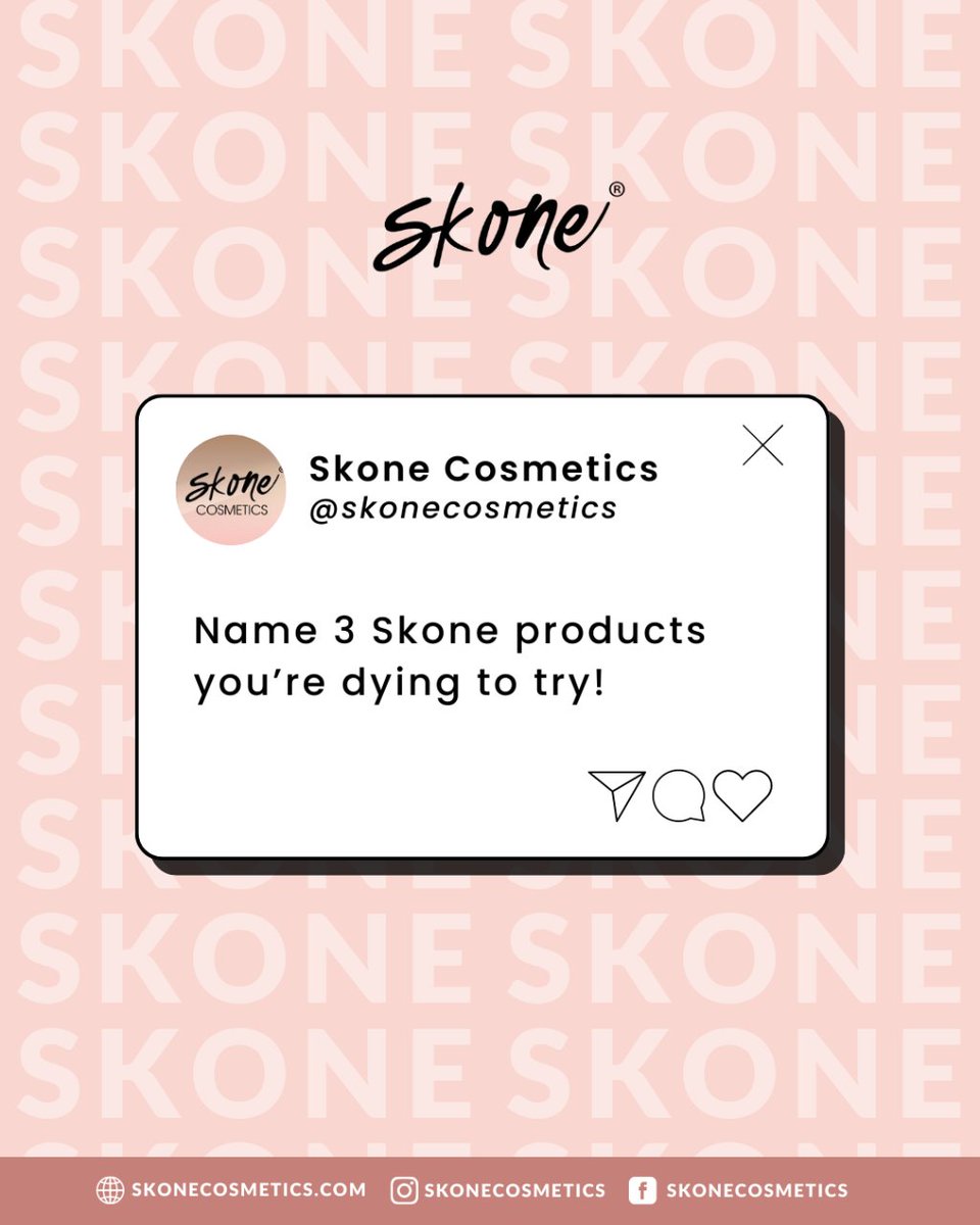 SKONEcosmetics's tweet image. Tell us, beauties... Which 3 Skone products are haunting your dreams? We're dying to know!

Spill the tea and manifest your makeup wishes to come true! 💄✨

#makeupcollection #lipgloss #lipstick #beautybrands #makeupbrand #crueltyfreemakeup #parabenfree #skonecosmetics