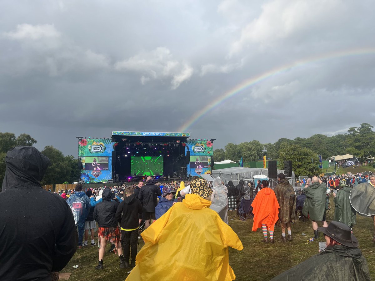 MagillMaggots's tweet photo. Some nice lighting from ⁦@KendalCalling⁩ yesterday to make a rainbow come out of the mainstage! 😱😂 https://t.co/NguYgzjOYx