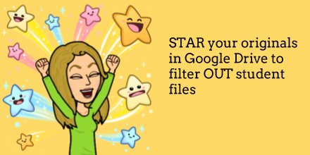 alicekeeler's tweet photo. 🤔 #GoogleClassroom produces numerous student files with identical names. 

⭐️ Our solution? STAR your original copies! 

#GoogleEDU https://t.co/gznnFMpMNp