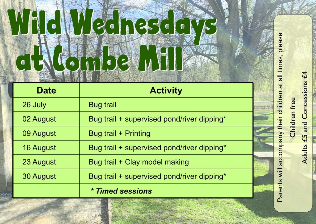 CombeMill1912's tweet photo. Please visit our "place to discover" on Wed 2nd Aug from 10.30am until 4.30pm, last entry 3.30pm, non-steaming for self guided tours.  Beam Engine, small industrial engines, Blacksmiths, Hand Tools. Bugs &amp; Millie the Mill Cat Trails also Pond Dipping for youngsters. Tea Room open https://t.co/jzjT4uSRo5