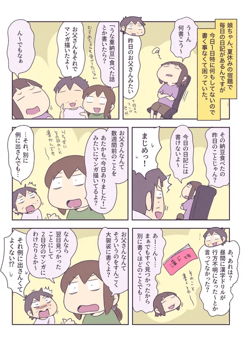 特に書くことない日に日記書くコツをお父さんに習おう! 