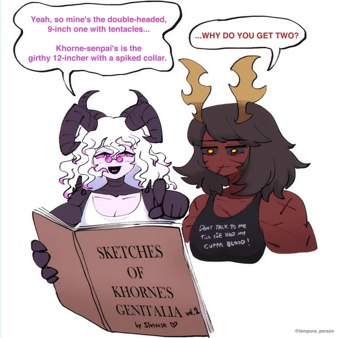 Slaanesh-san shows Khorne-senpai her sketchbooks...
#WarhammerCommunity #warhammer40k 