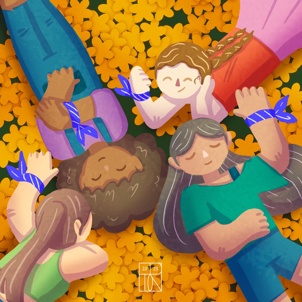 Piethonz's tweet photo. Friends in the field of flowers 🌼🌼 Happy friendship day!
#artph #artistsontwitter https://t.co/AZZTZohNjB