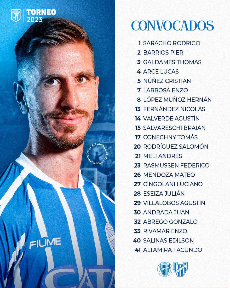 deportario's tweet photo. #TorneoBinance | #Concentrados

📋 Convocados de #GodoyCruz 🍇 y de #Instituto 🇦🇹

🏆 #LigaProfesional | @LigaAFA https://t.co/m9sxIaBEiq