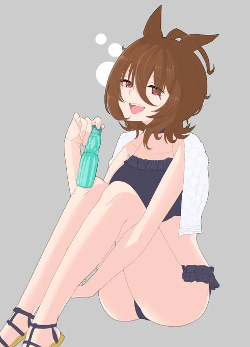 過去に書いたタキオン水着絣もしてなかったけどカフェは色以外めちゃくちゃ近かったです