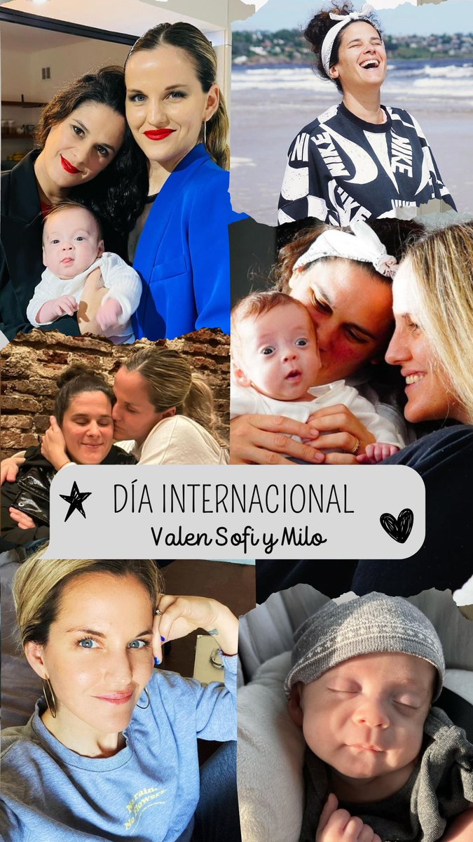HOY 30 DE JULIO 🤍
DÍA INTERNACIONAL DE VALEN, SOFI Y MILO ✨