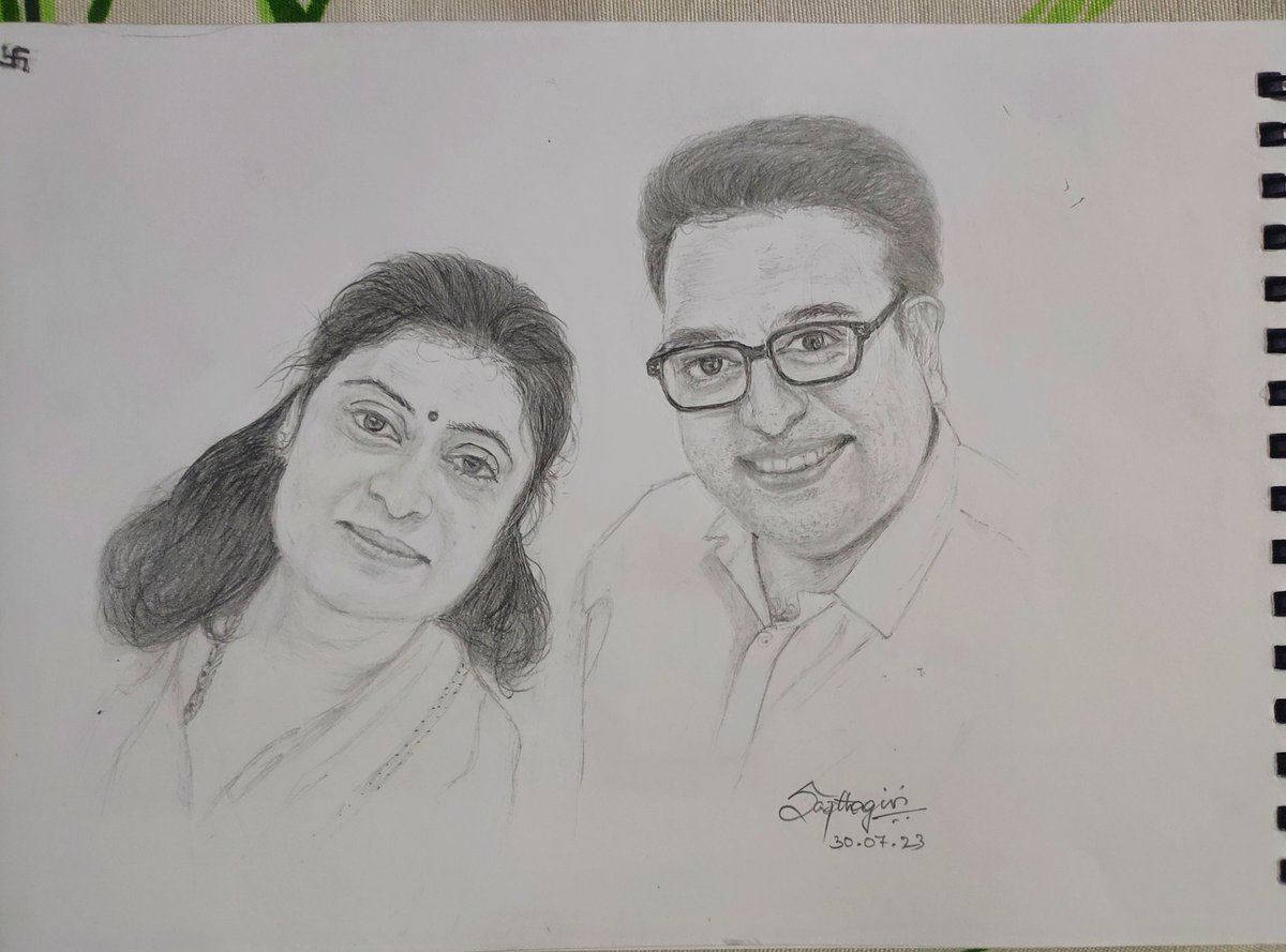 tweettomaniac's tweet photo. Pencil sketch ✏️

First couple sketch in this series 

#చిత్రపరిచయం @DrDeepakKrishn1 sir https://t.co/2eHw5SATDe