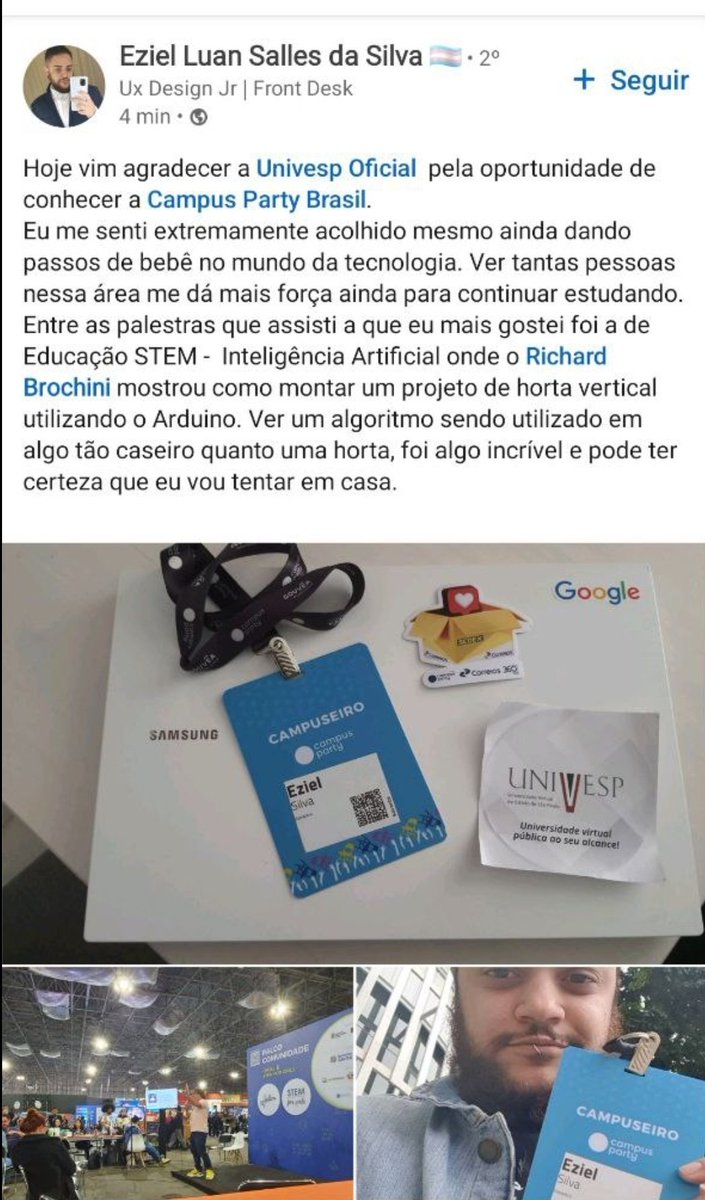stem4girlsbr's tweet photo. Muito obrigada @CampusPartyBRA @toniconovaes  @correiodiego por viabilizarem o palco #StemForGirls na #Cpbr15 

É emocionante ler relatos como o do Eziel q vieram pela primeira vez ao evento e saíram daqui inspirados com o conhecimento q adquiriram  
@univespoficial @tec_rick https://t.co/ftYo9Vis0i