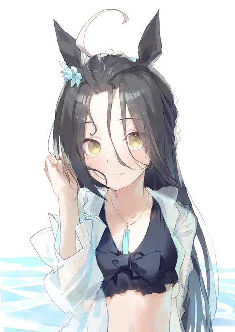 もう勢いで描くしかなかった水着カフェ