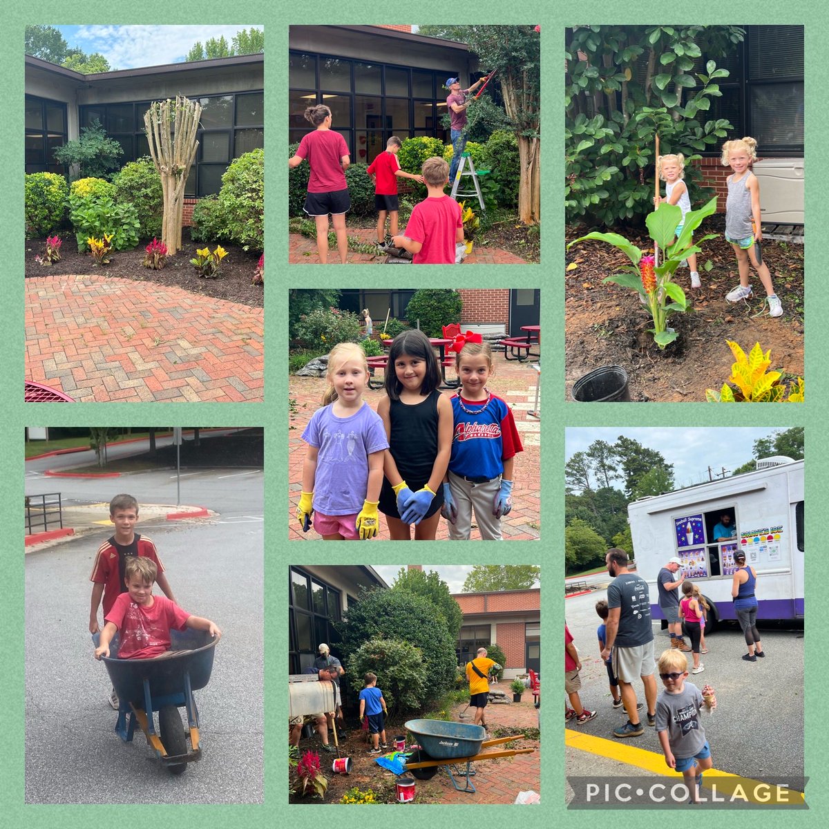 Thank you to our ⁦<a href="/Alpharetta_ES/">Alpharetta ES</a>⁩ families for helping spruce up the grounds-it looks beautiful!