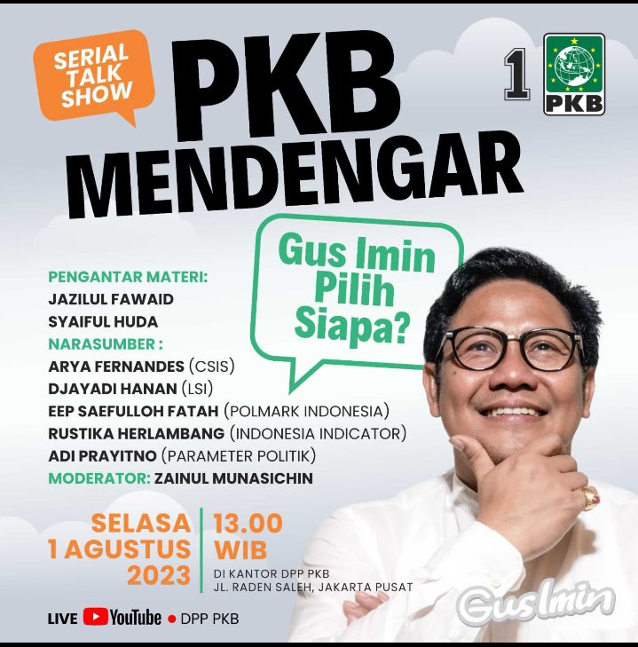 LaidaHartati's tweet photo. InsyaAllah PKB menjadi partai Pemenang dengan peraih Kursi Terbanyak di pemilu 2024 dan Gus Muhaimin sebagai The Presiden 2024-2029. 

#PKBMelayaniIndonesia
#PKBNUberSatu
#25thPKB
@jokowi 
@halimiskandarnu
@Kemendespdtt
@malik_haramain
@taufikmadjid71
@yusradaridesa 
@tppkemendes https://t.co/AJPgz3nkzo