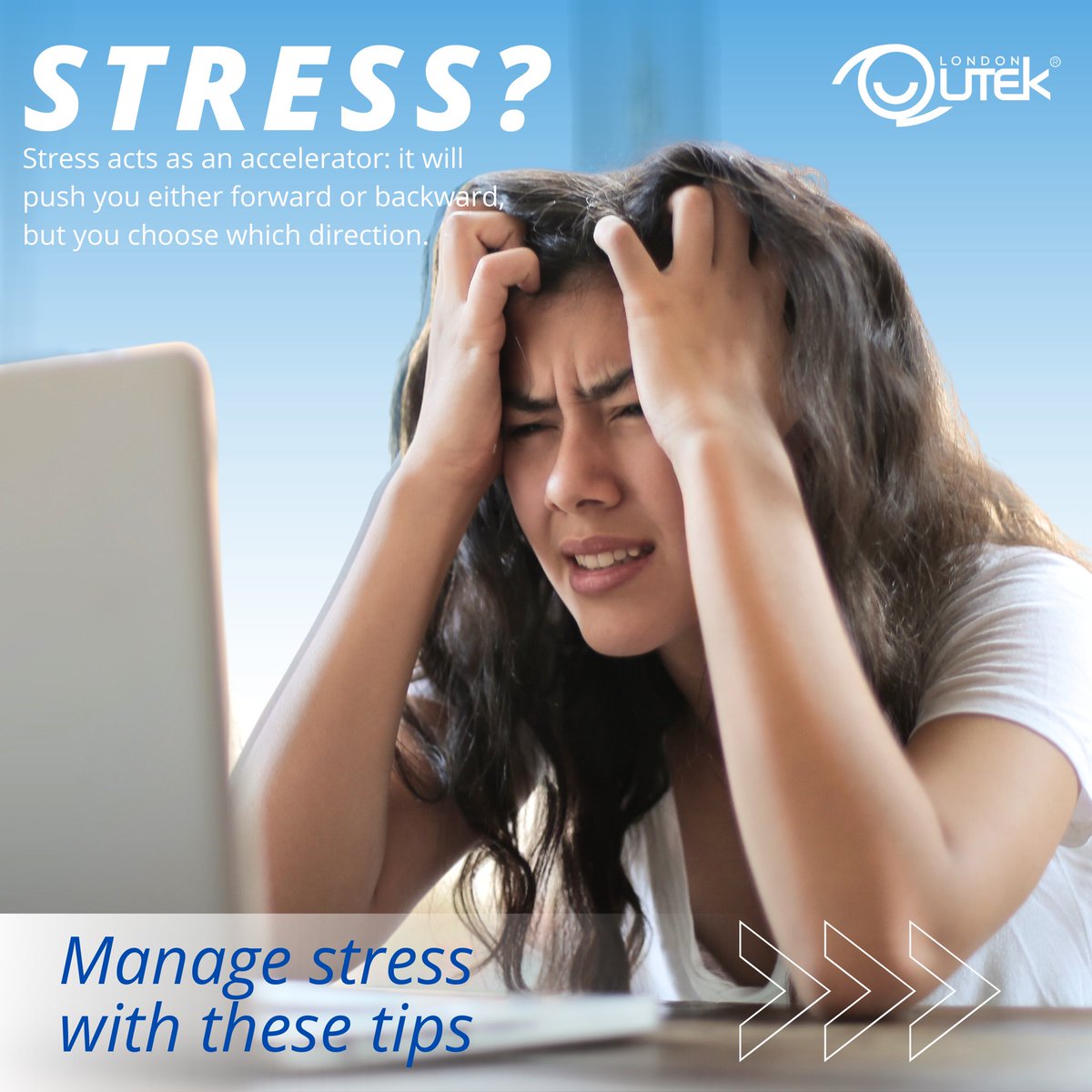 QutekME's tweet photo. Stress should be properly managed so it won't affect your health in general.
Here are some TIPS for you to effectively manage stress!
Call 04 529 4977 or WhatsApp +971 50 938 3696 for any inquiry
#ExperienceQutek #Health #Wellness #Fitness #Healthy #SmartGadgets #HealthDevices https://t.co/X9aUsI8SCx