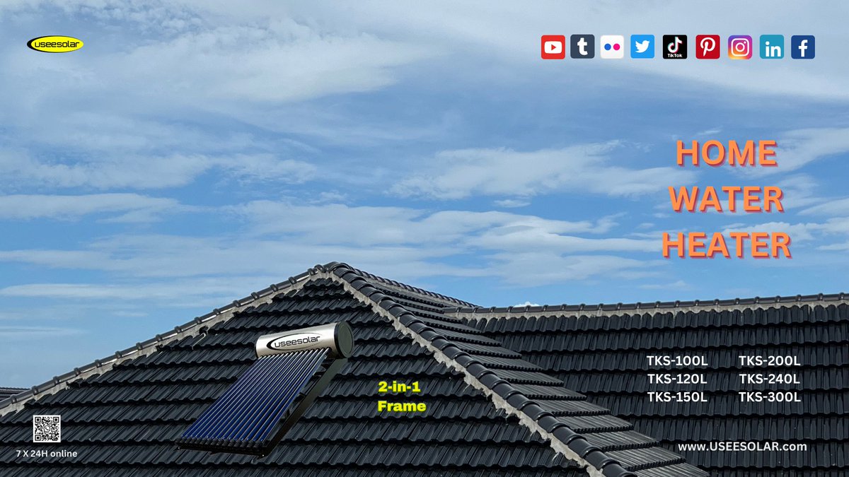 useesolar's tweet photo. Compact Pressure should be the future, how do you think ?
Generation 1.0 --- Non pressure
Generation 2.0 --- Pre-heated Pressure
Today's 3.0 --- Heat pipe Compact Pressure
info@useesolar.com
#solarenergy #solarproducts #homesolarwaterheater #pressuresystem https://t.co/QXOGbsKO6O