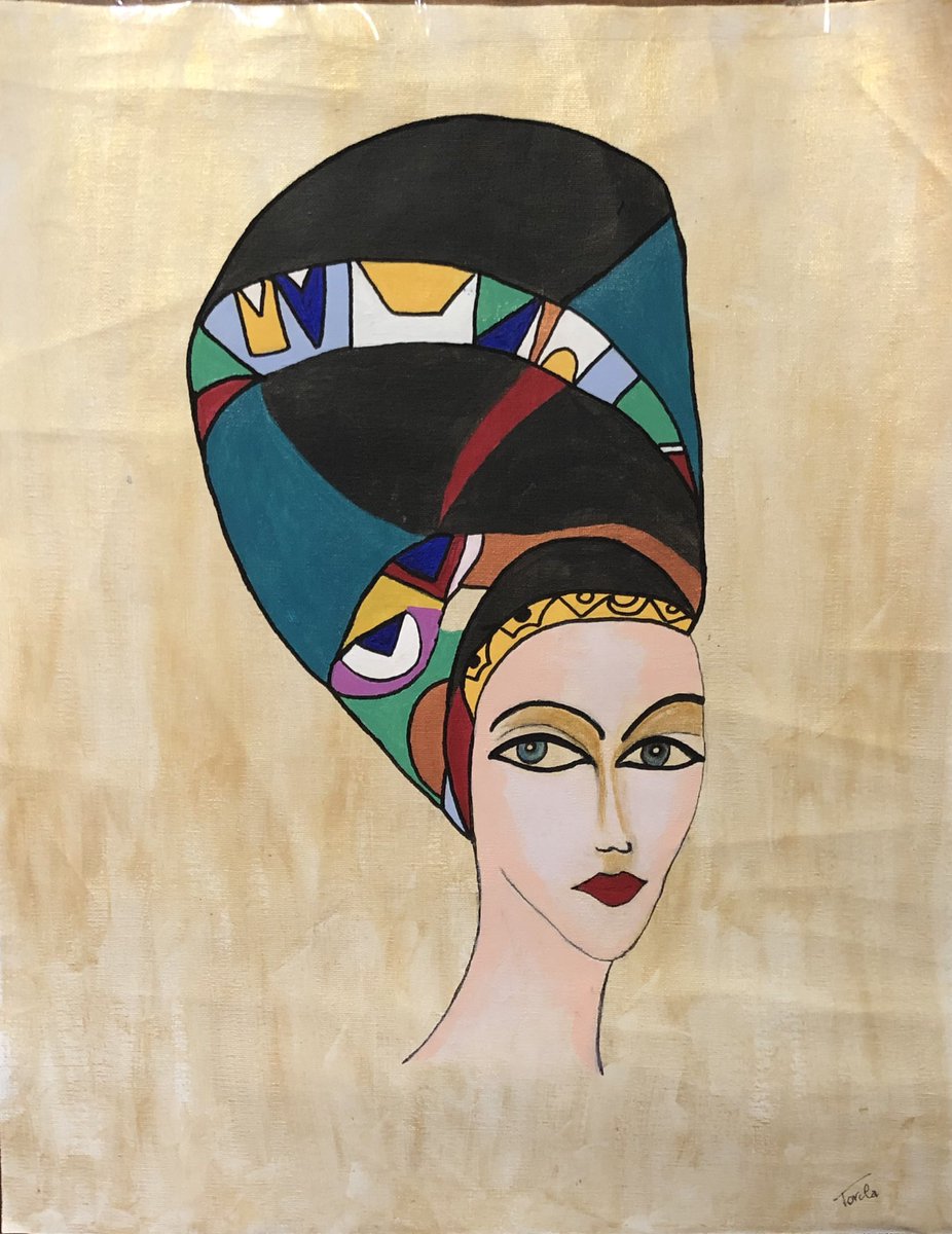 TORCLA's tweet photo. Donna egiziana #egitto #donna #dipingere #dipingerelamiapassione #quadro #tela #acrilico  #arte #arteitaliana #painter #art #artecontemporanea #painting #italy #artlover #artlovers #dipinto #disegno #illustrazione #immagine #pittura #colore #artist #artforlife #loveart https://t.co/pLZ5G9AQCq