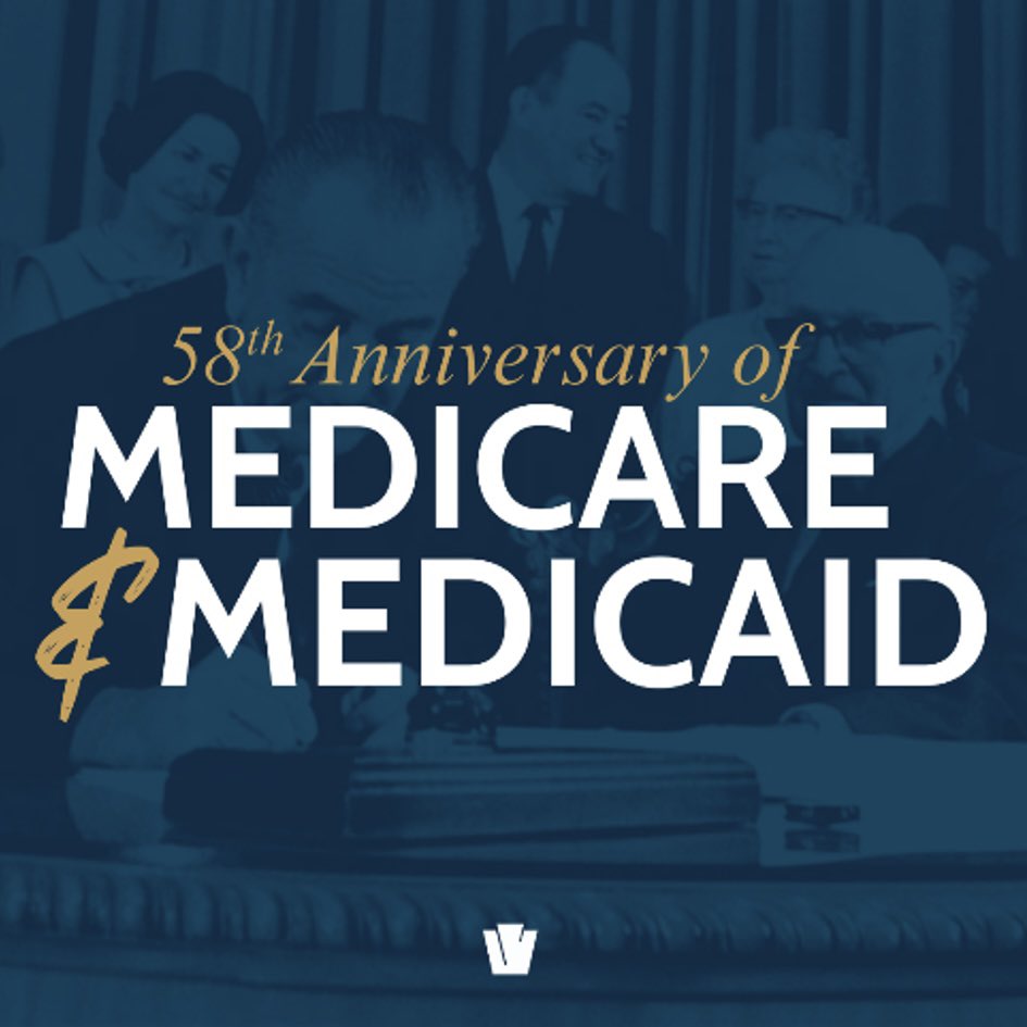 SenBobCasey's tweet photo. 58 years ago, Medicare and Medicaid were signed into law - helping America ensure our older adults &amp; people without the means to afford private insurance can access health care.
 
As Chair of @SenateAging, I fight every day to ensure these programs stay strong, safe &amp; funded. https://t.co/G8XGGuK059