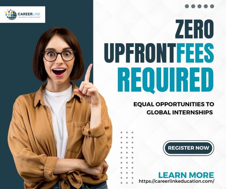 Did you know that Careerlink offers its services with no upfront fees? That's right! Applying for an internship program abroad through us is absolutely free. We believe that every student should have equal access to global educational opportunities, without any financial barriers