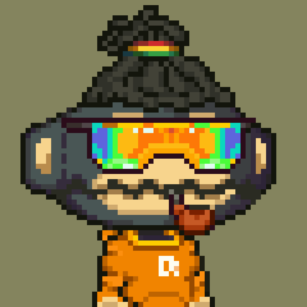 One of the coolest MOJOfker out there. As usual just need to tweet something. Great weekend everyone 🍻

Plain Green Background
Monsterized Black Monkey
Reggae Head
Viper Eyes
Pipe Mouth
DeHoodies Body