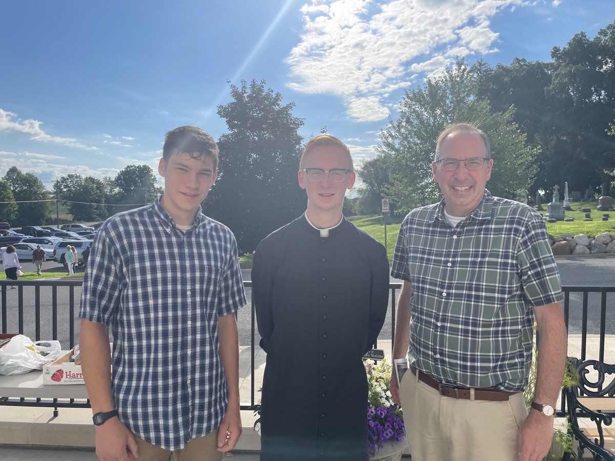 We were happy to see ⁦<a href="/GRWestCatholic/">West Catholic High School</a>⁩ alum and ⁦<a href="/GRDiocese/">Grand Rapids Diocese</a>⁩ seminarian Jonathan Jensen at St. Patrick’s Parish this morning. So proud of my former student!