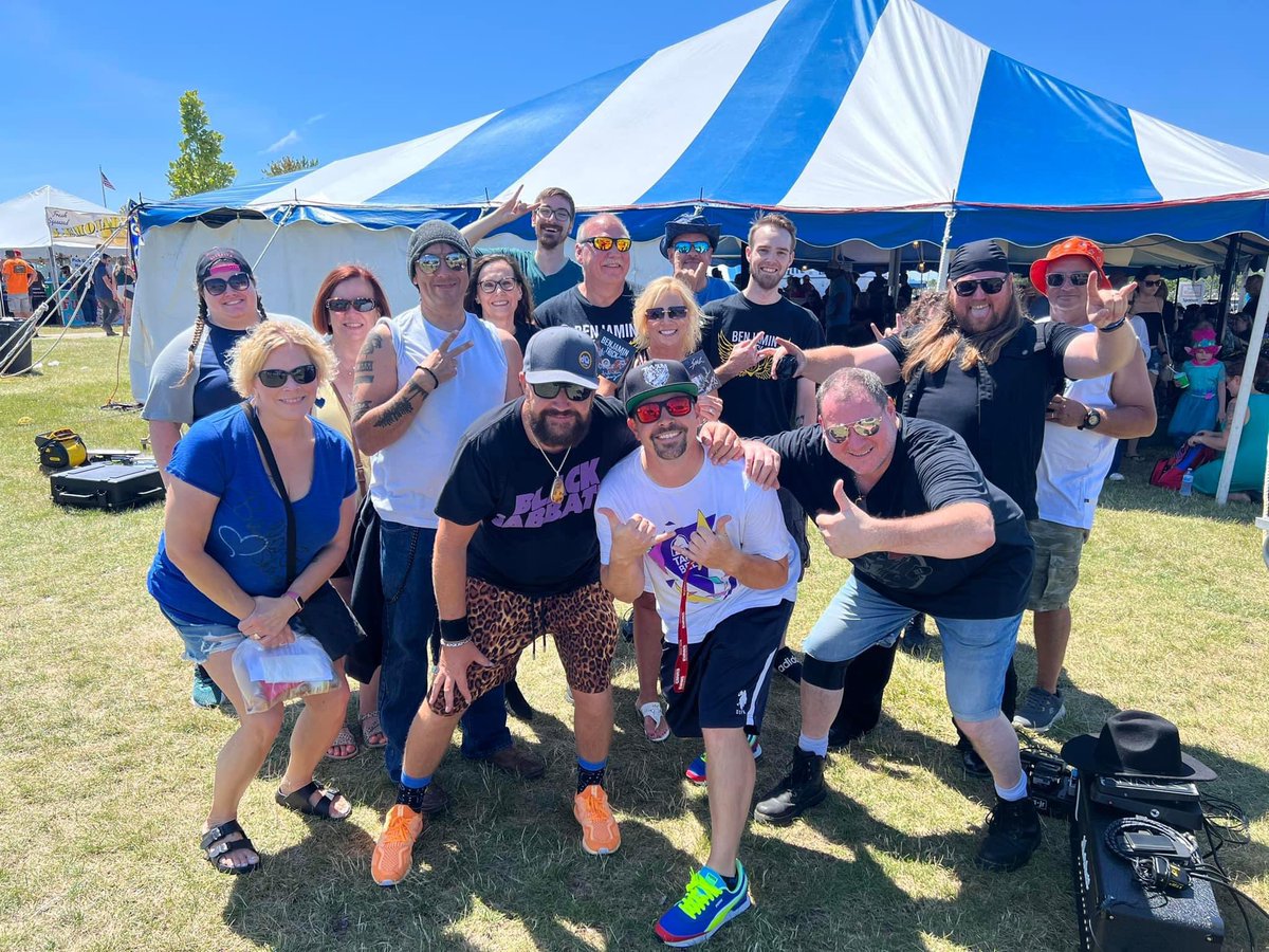 benjamintrickWI's tweet photo. THANK YOU to everyone who supported us at @TasteofWI! We look forward to this one all year! Hope you all enjoyed the debut of our new single! 🤘🖤💛 https://t.co/yxtqtmbUma
