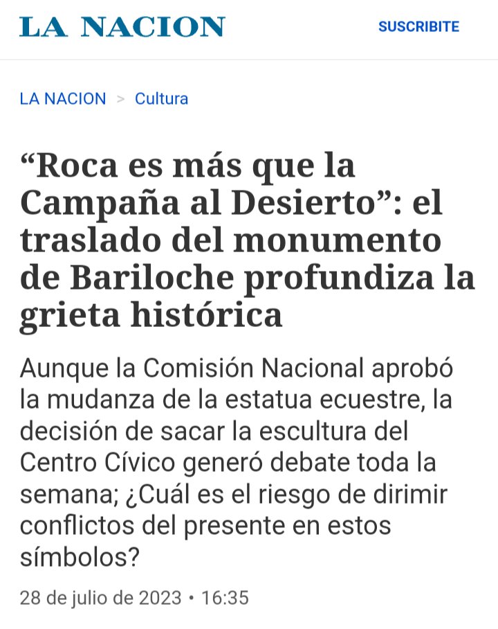 andreargentina1's tweet photo. Entrevista en FM Vos y Diario San Rafael 29/07 https://t.co/svt5uP6RuF
 
A propósito del "traslado" de la estatua de Roca

https://t.co/4ItURffRMf https://t.co/2q2VvyiARo