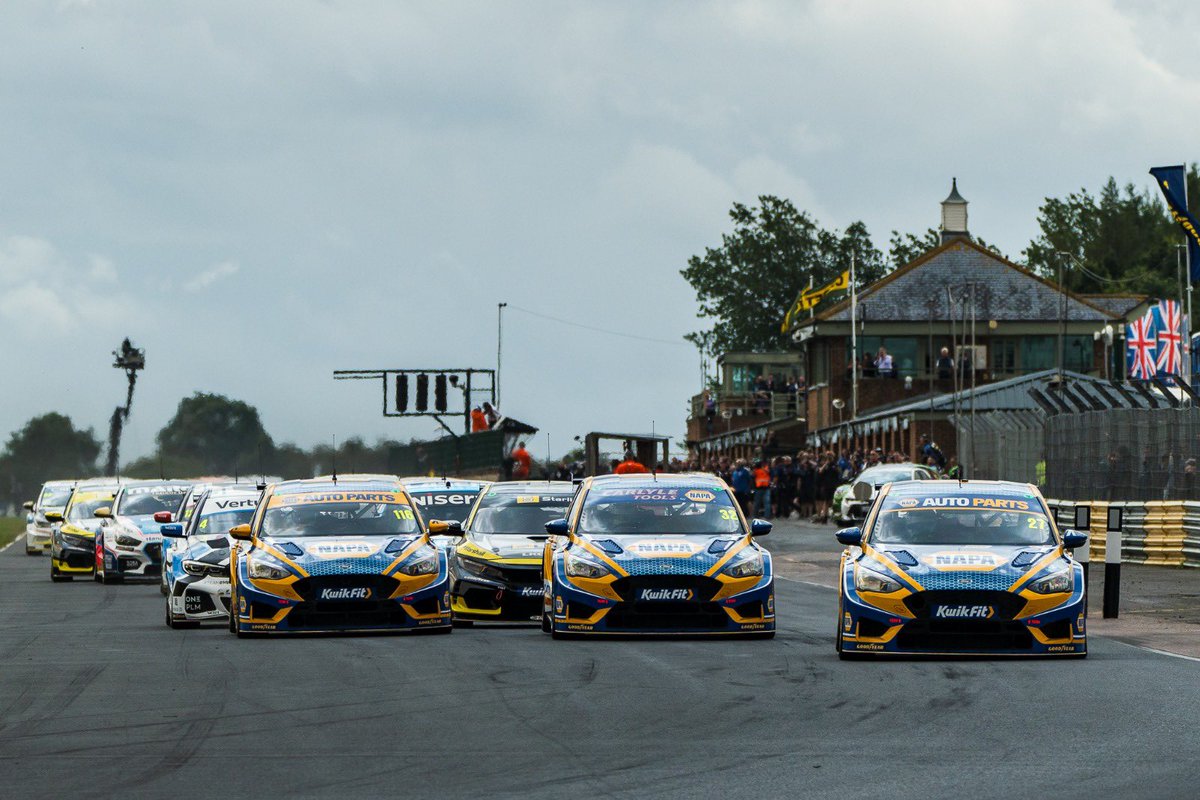 naparacinguk's tweet photo. 🔵🟡 We’re seeing triple 🤯

That was quite the race! A 1,2,3 for the team and Jack Sears points for @samosbornebtcc!

Who’s ready for more? 💪See you back on the blue and yellow grid for race 2 💙💛

#NAPARacingUK #BTCC #FastFocus #Racing https://t.co/le3hB5DiO1