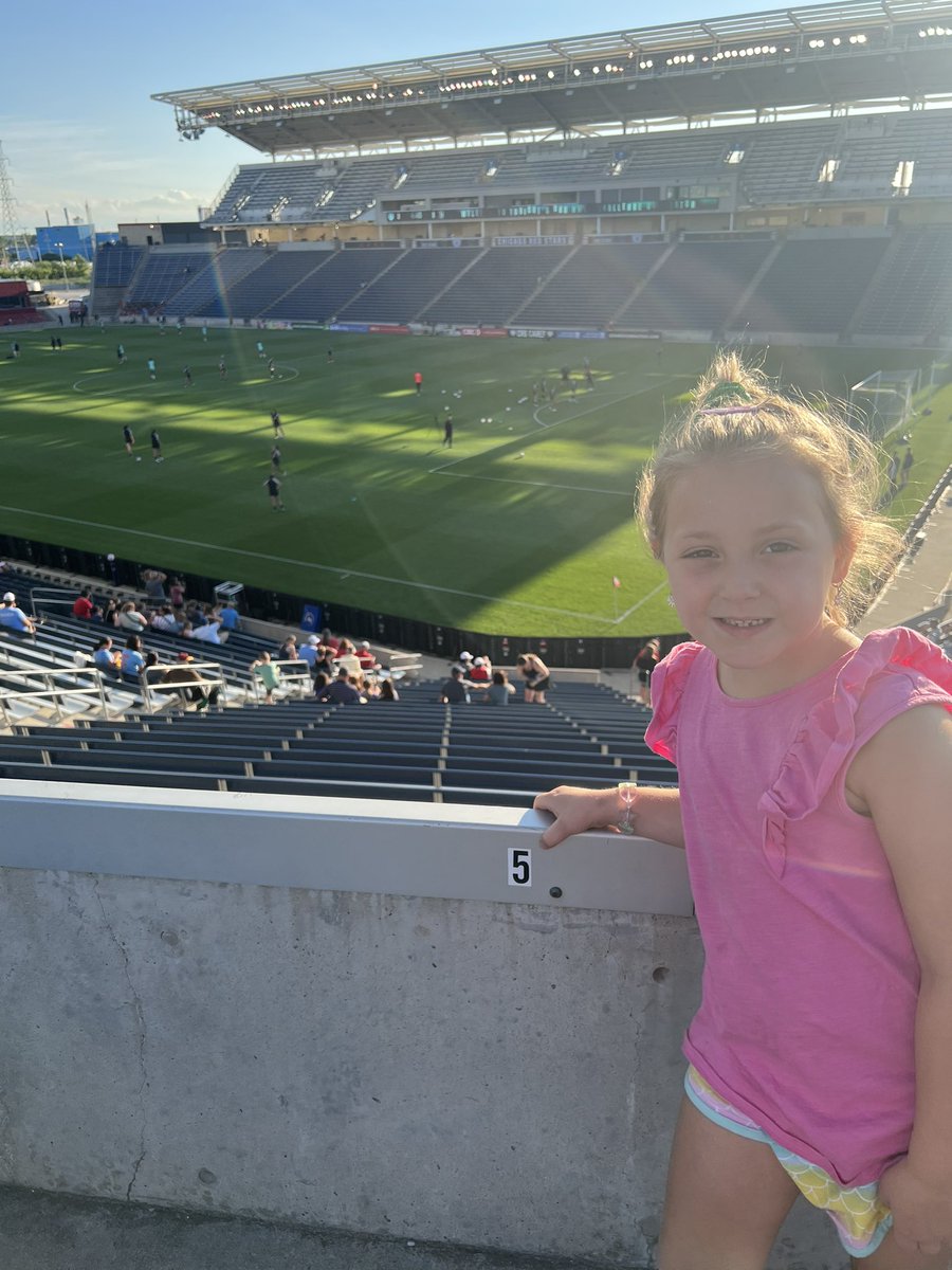 First Red Stars game for these two last night!  <a href="/chicagoredstars/">Stars FC</a>