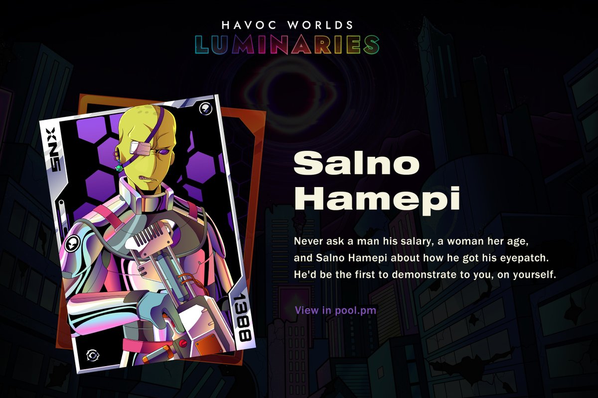 Curiosity is great, but some questions are best left unasked! 🤔💭 Meet Salno Hamepi, the fascinating eyepatched-monster, who prefers showing rather than telling! 🏴‍☠️👁️ #RespectBoundaries