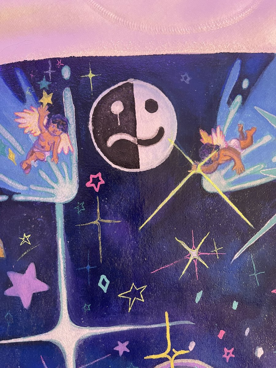 KHADAJ__'s tweet image. Here’s a hand painted hoodie I made to send my love to two of my favorite things: Stars and Fall Out Boy. @falloutboy has always gotten me through the toughest times and this album was what I needed most when I needed it! Can’t wait for Tuesday!! #smfs #FallOutBoy #diy #painting