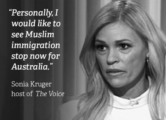 A very competitive field of Gold Logie nominees but my heartfelt congratulations go to noted racist Sonia Kruger
#Logies