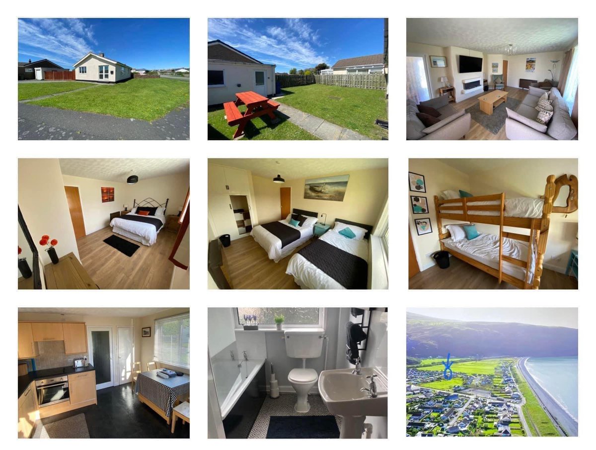Sept availability! 🏴󠁧󠁢󠁷󠁬󠁳󠁿 Beautifully located in Fairbourne, surrounded by Eryri
🐶 friendly (max. 2 at no extra cost)
🛏 7 (3 bedrooms)
📱Free WiFi 
🚙 Parking at your door
🪴 Enclosed garden
🍺 Dog friendly pubs
🏖 5 mins walk from beach
🚲 Mawddach trail
💻 fairbournebungalow.co.uk