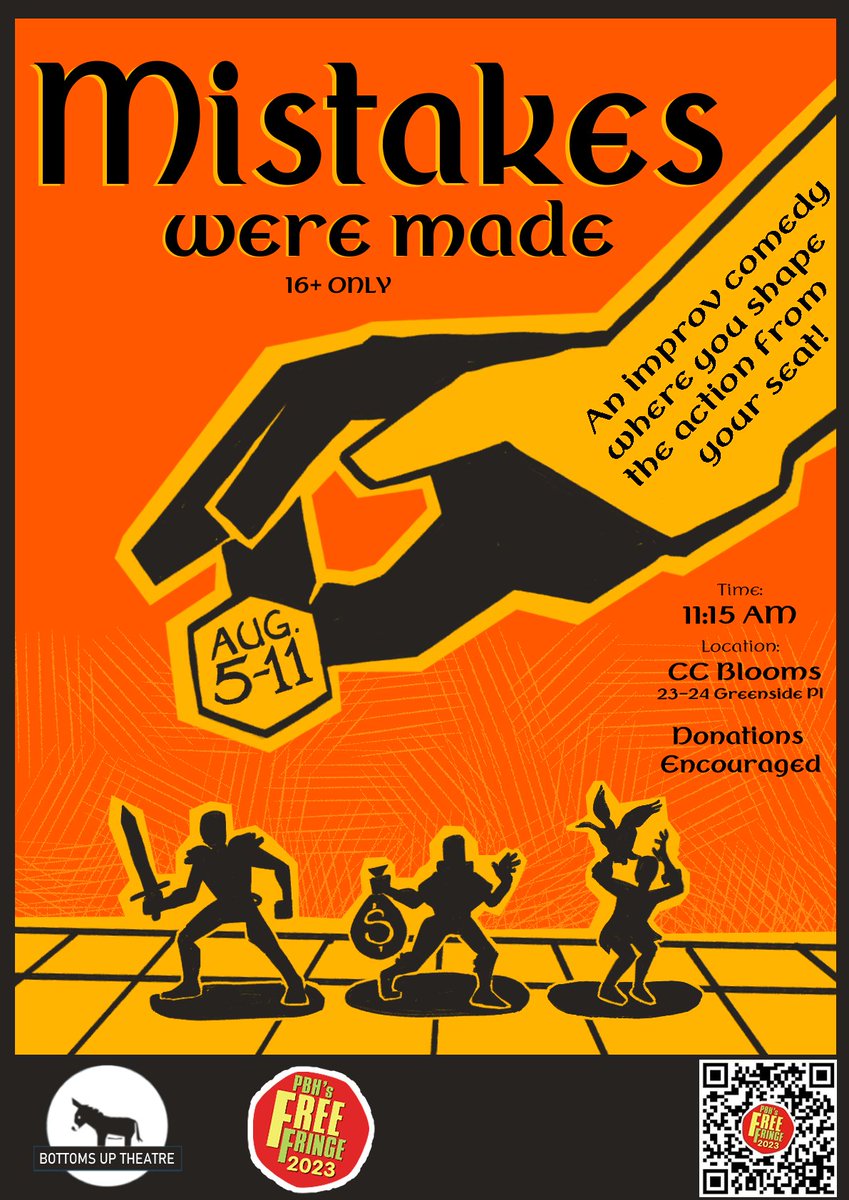 cryyptidd's tweet photo. The #edfringe is nearly upon us! 

I'm performing in Mistakes Were Made, a ttrpgthemed improv comedy where you get to make my job really hard by rolling dice!

comment the worst f-up youve ever had in a ttrpg below to help ring in the good times!

#dnd #improv #scottishtheatre https://t.co/RvsKKy4d0l