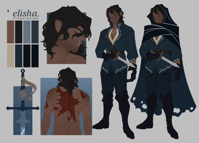 ref sheets of ocs for a new project perhaps