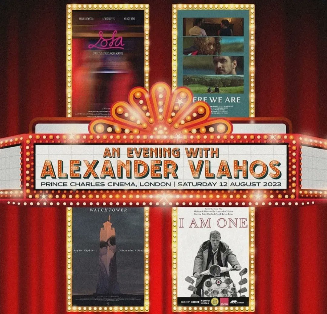 VannaiolaGabry's tweet photo. It's this legend's b-day🥂
Check his @cowhousefilms works, join "An evening w/Alexander Vlahos" on August 12th in person or online to celebrate his talent and ♥️ behind and in front of the 🎥 and support what's coming next.
Details in @vlavla bio✌️
#AlexanderVlahos #CowHouseFilms https://t.co/6X8mCF0RLg